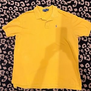 Men’s Ralph Lauren Polo Short- yellow with purple horse